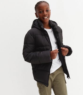 BOSS Boys Black Puffer Jacket - Forever Young Childrenswear