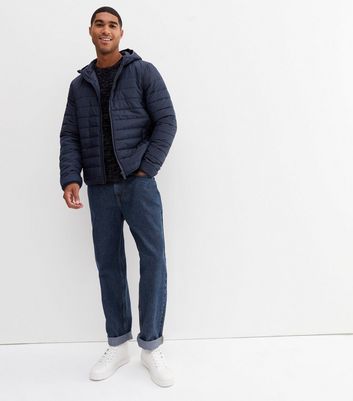 Mens navy store puffer jacket