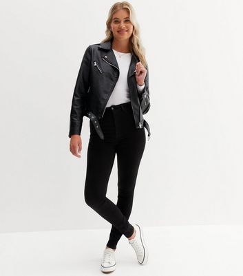 Leather hot sale jacket tall