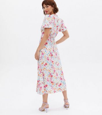 New look store floral midi dress