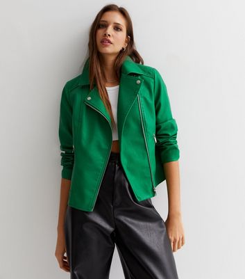 Moto shop jacket green