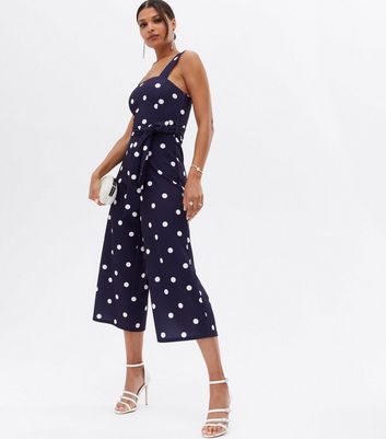 New look polka top dot jumpsuit