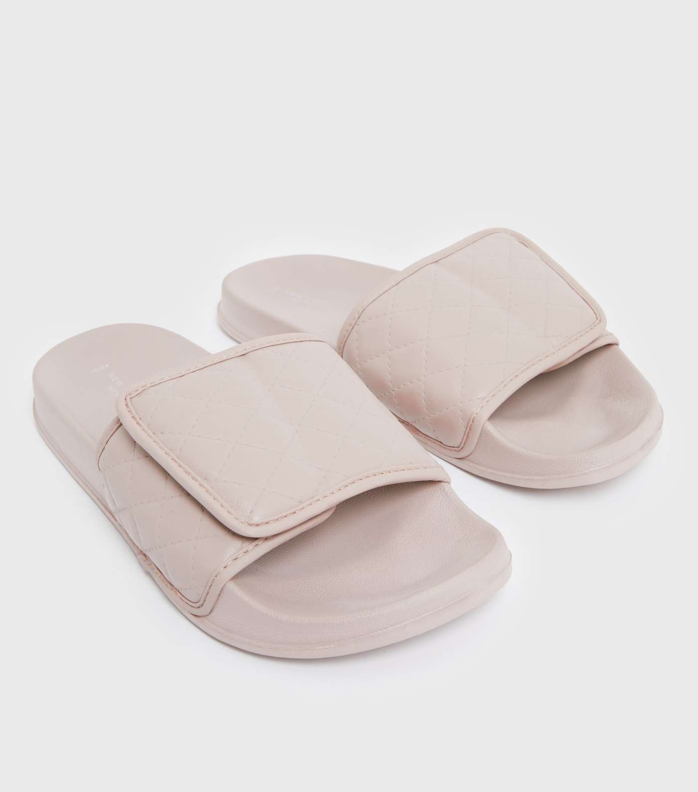 Stone Quilted Velcro Sliders Image 3