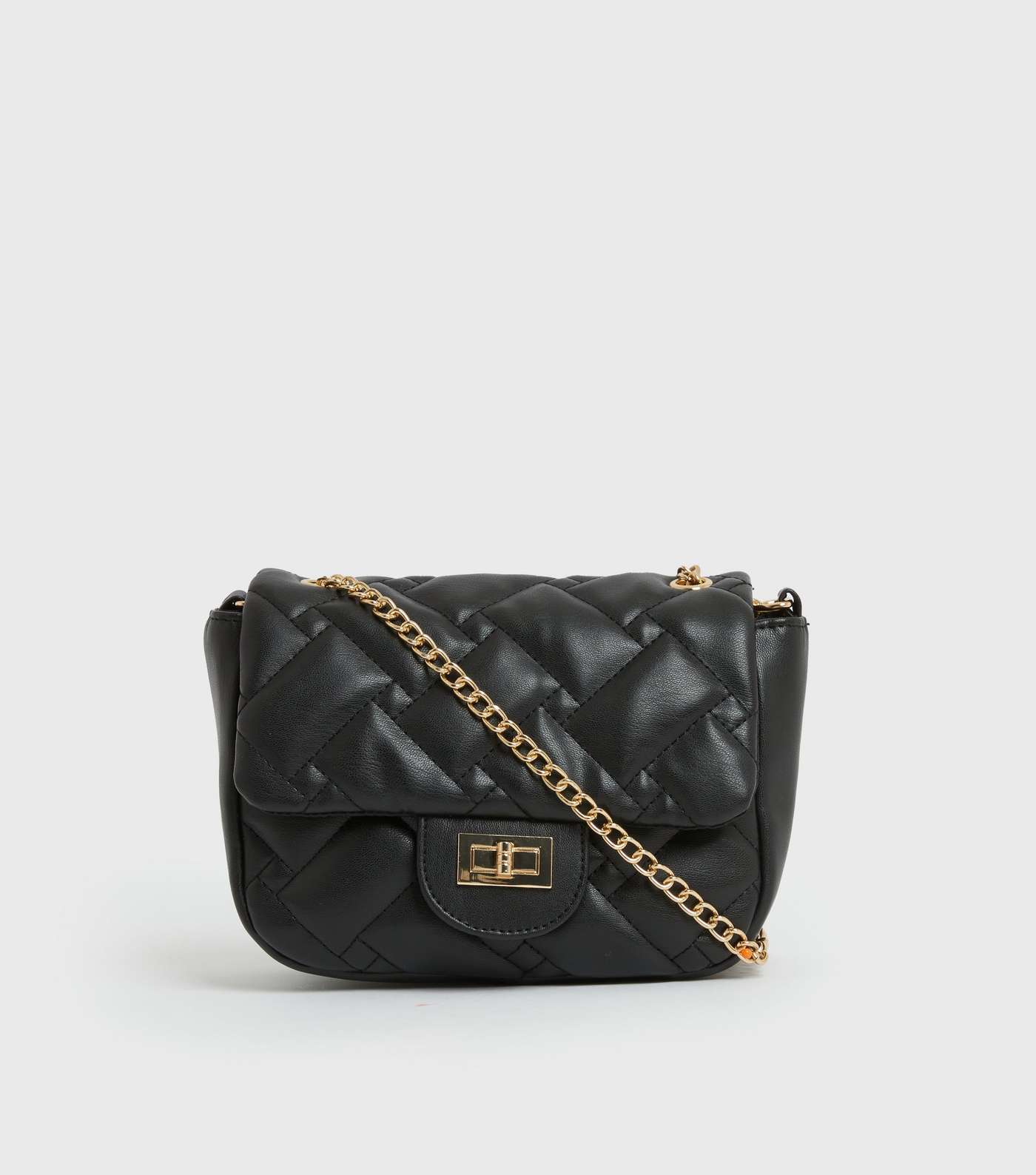 Black Quilted Mini Cross Body Bag