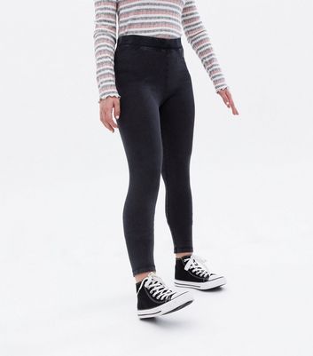 KIDS ONLY Black Washed Jersey Leggings