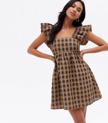 New look outlet checkered dress