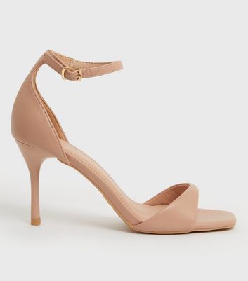 New Look Wide Fit Cream Leather-Look Cork Wedge Heel Sandals | very.co.uk