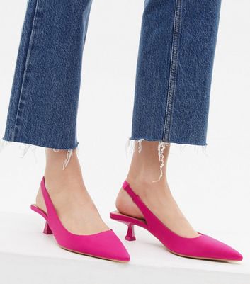 Hot pink best sale satin shoes