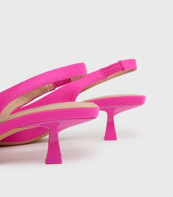 Bright pink kitten discount heels