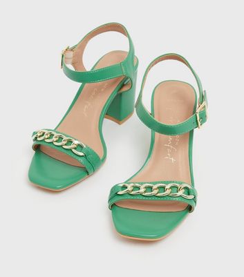 Mint green outlet heels new look