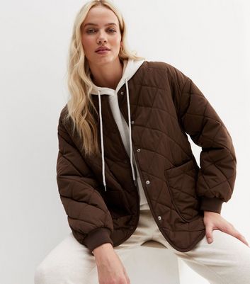 New look quilted coats hotsell