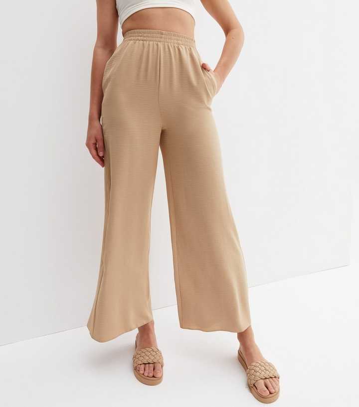 Stone High Waist Wide Leg Trousers