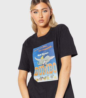 Skinnydip Black Disney Dumbo Oversized T Shirt