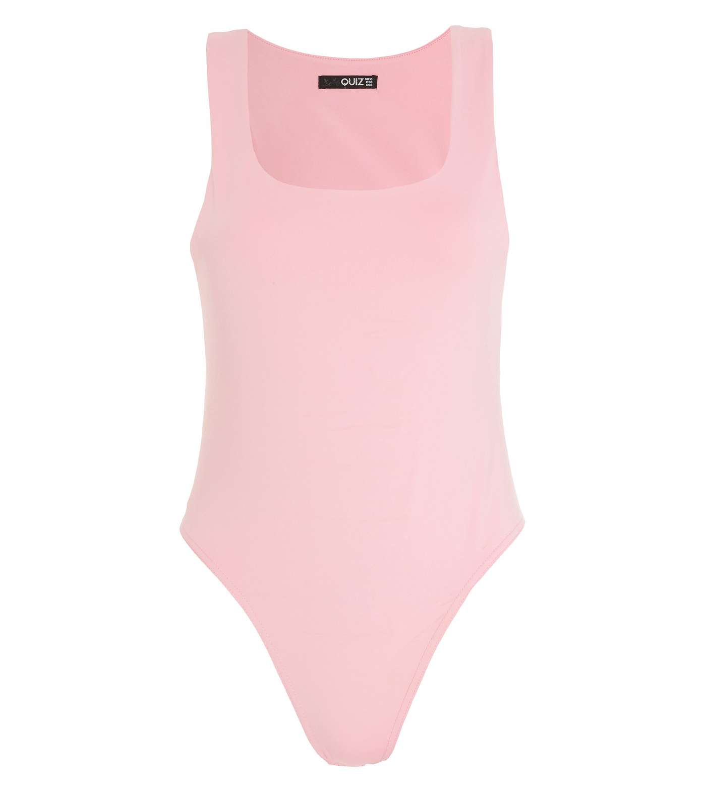 QUIZ Mid Pink Jersey Bodysuit Image 4