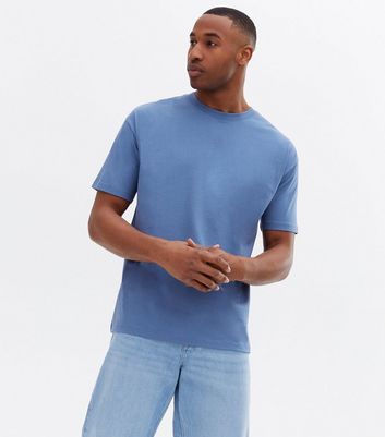Blue Jersey Short Sleeve Oversized T 