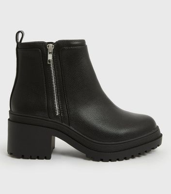 New look zip hot sale front ankle boots