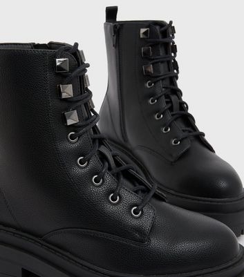 New Look Black Lace Up Shoes Hot Sale | bellvalefarms.com