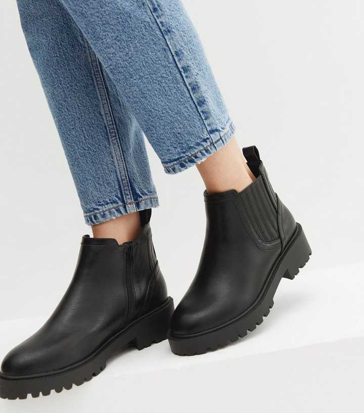 Extra Wide Fit Chunky Chelsea Boots | New Look