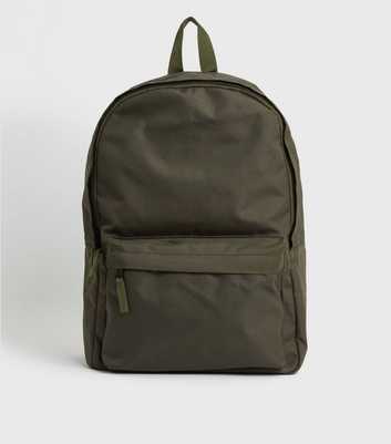 Khaki Pocket Front Backpack