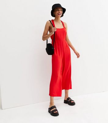 New look cheap jumpsuit red