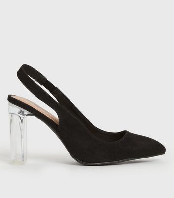 Block heel clear shoes online