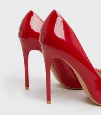 Red stiletto heels women's on sale shoes