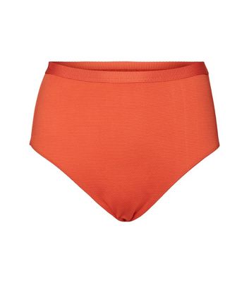 burnt orange high waisted bikini