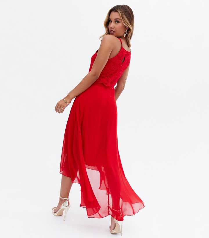 red lace maxi dresses