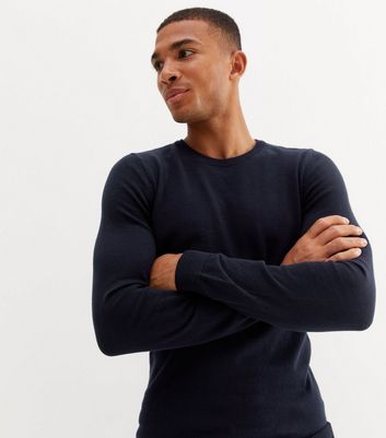 Muscle fit 2025 crew neck jumper