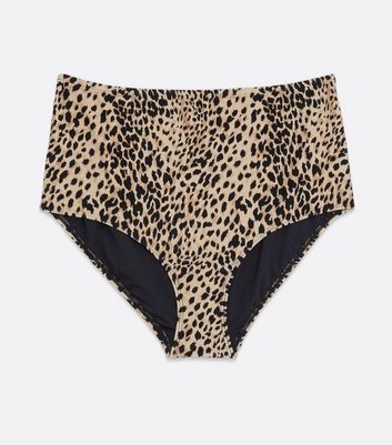 colorful leopard print bikini