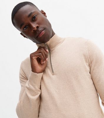 Half Zip Funnel Neck Jumper Online 
