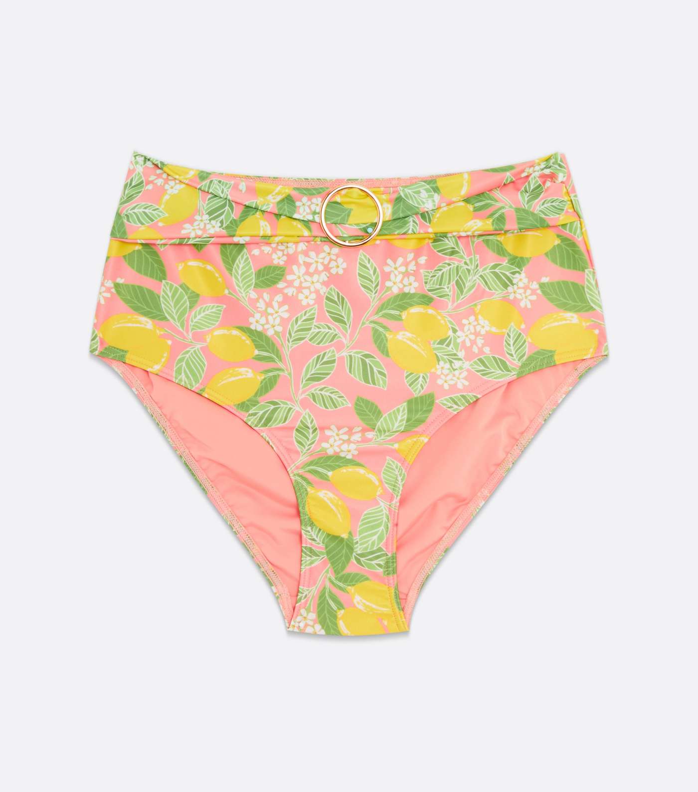 Vitamin Sea Pink Lemon High Waist Bikini Bottoms Image 7
