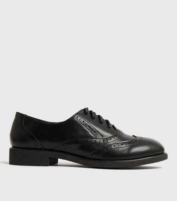 Black Lace Up Brogues 