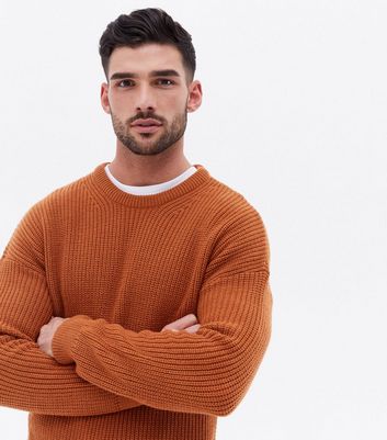 Mens rust sweater hotsell