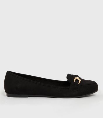 Next womens black on sale loafers