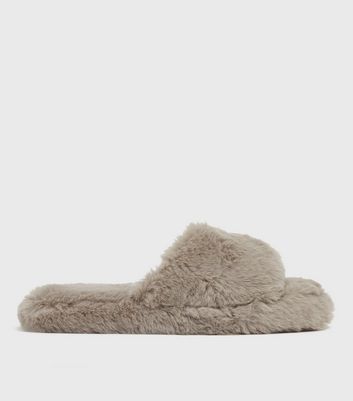 New look clearance fur sliders