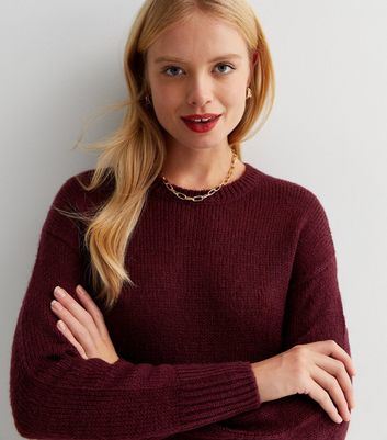 Burgundy jumper ladies sale