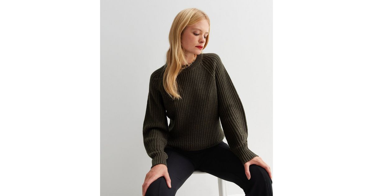 Khaki Chunky Knit Loungewear Set - Harper