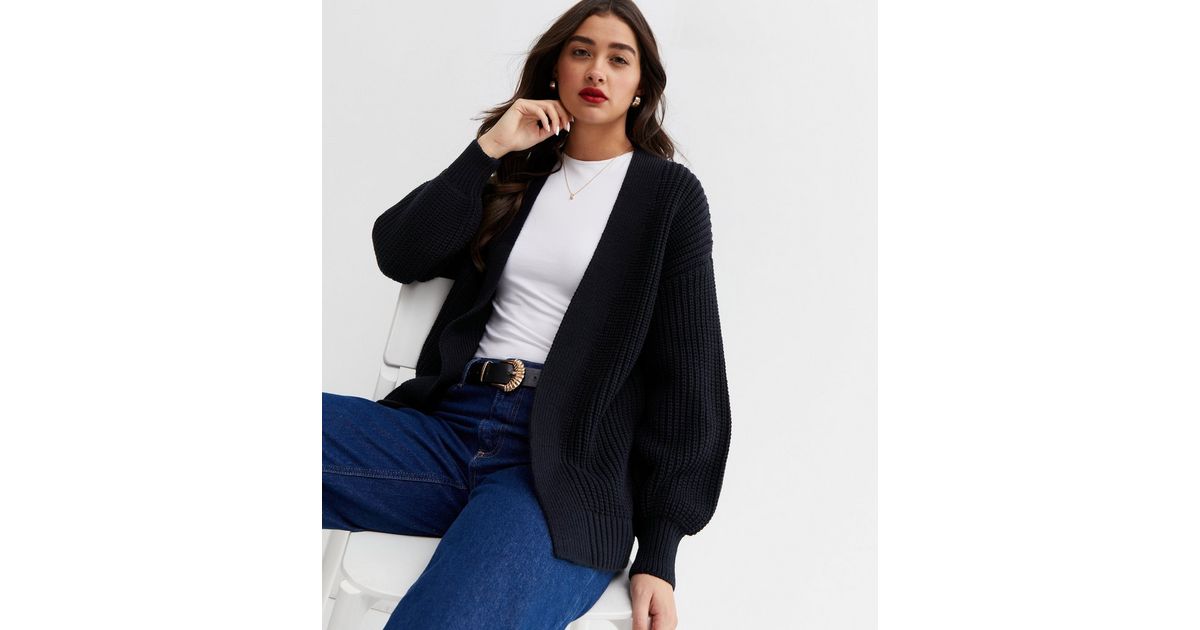 Long Sleeve Puff Sleeve – Navy main image 1