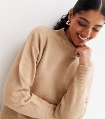 New look camel on sale jumper