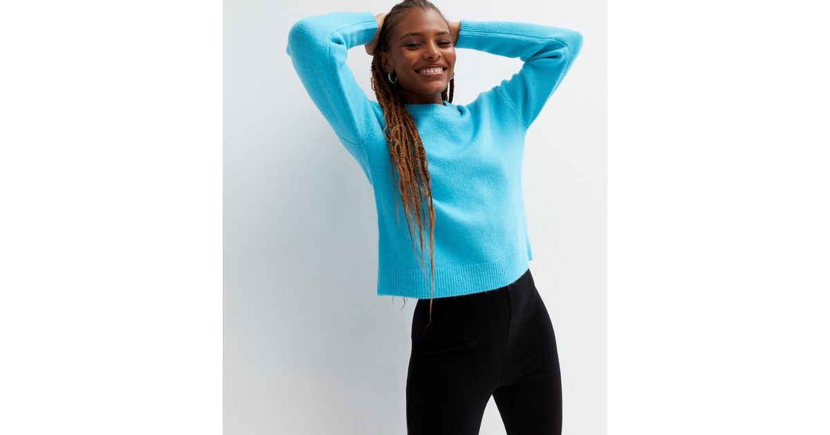 Turquoise Crew Neck Jumper New Look