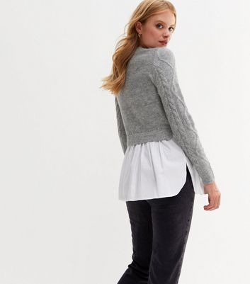 Cable knit shirt Clearance