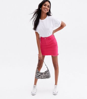 New Look mini skirt with buttons in rust | ASOS
