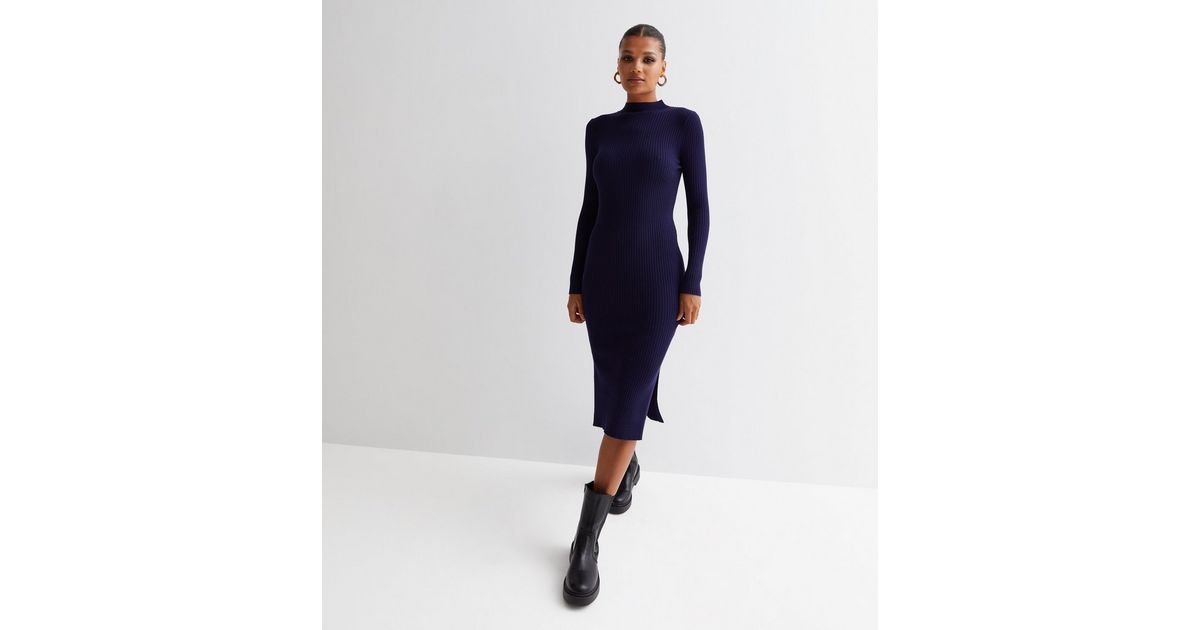 TT9119 Nayeli Slinky Halter Neck Bodycon Midi Dress
