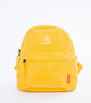 yellow small backpack