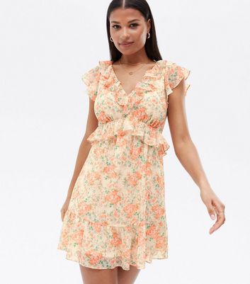 h&m floral off the shoulder dress