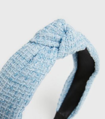 Damen Accessoires Pale Blue Bouclé Knot Headband