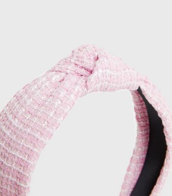 Damen Accessoires Pink Bouclé Knot Headband