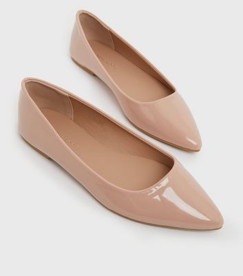 new look pink ballet pumps