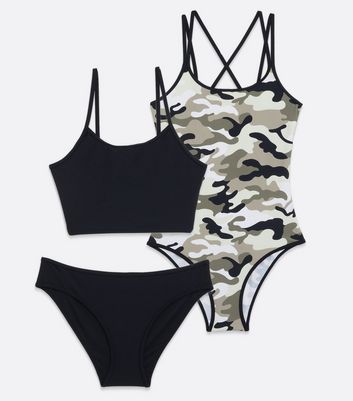 Girls cheap camo swimsuit